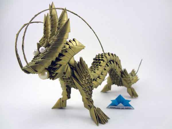 Origami 3D Dragão