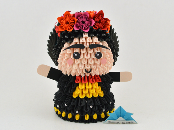 Origami 3D Frida Kahlo