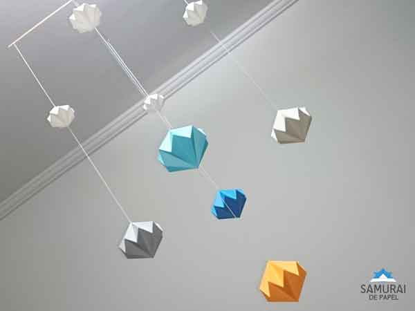 Origami Mobile Diamantes