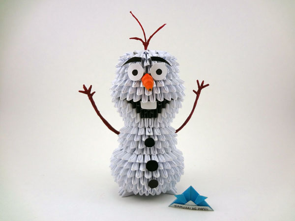 Origami 3D Olaf