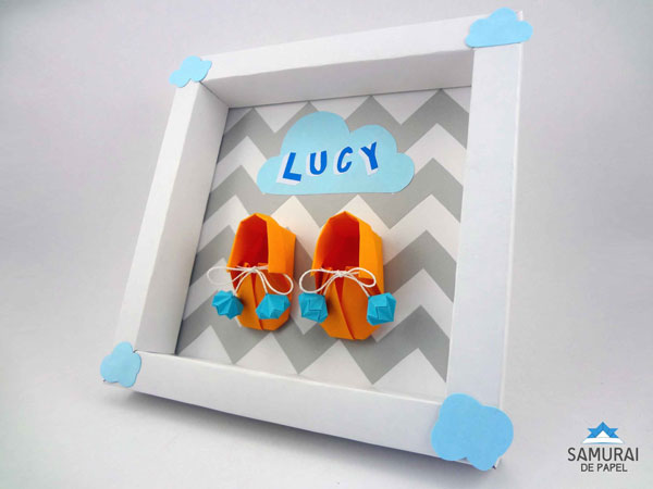 Origami Quadrinho Maternidade Lucy