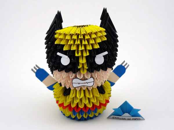 Origami 3D Wolverine - X-Men